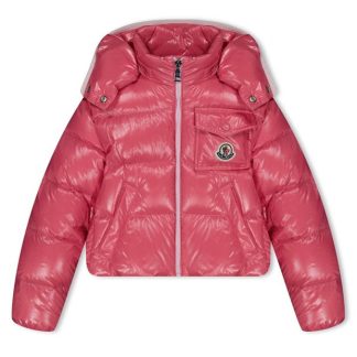 MONCLER Andro Short Down Jacket Girls Kids Pink 539  for sale