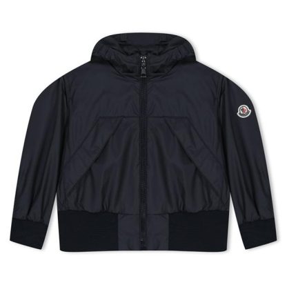 MONCLER Assia Hooded Jacket Junior Kids Black 999  for sale