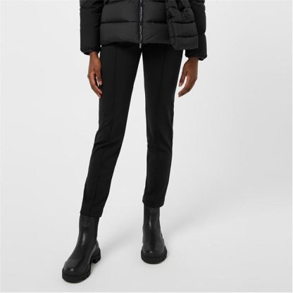 MONCLER Black Technical Jersey Trousers Women Black 999  for sale