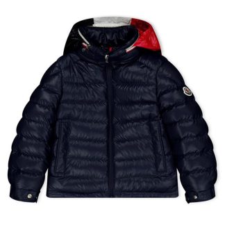 MONCLER Boys Bourne Down Jacket Kids Puffer Jackets - Lightweight Navy 778 for sale