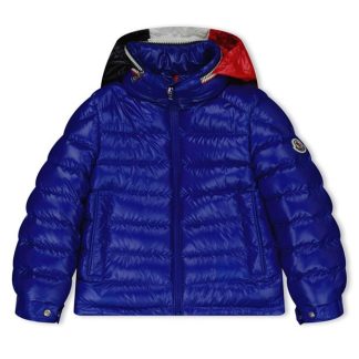 MONCLER Boys Bourne Down Jacket Kids Puffer Jackets - Lightweight Royal Blue 75N for sale