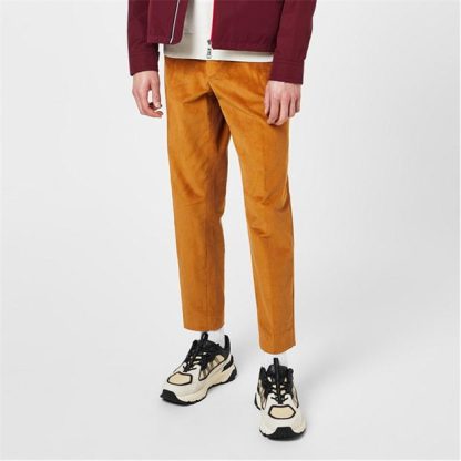 MONCLER Cord Trousers Men Brown 299  for sale