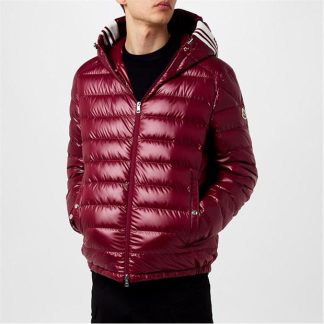 MONCLER Cornour Short Down Jacket Men Puffer Jackets - Lightweight Burgundy 435 for sale