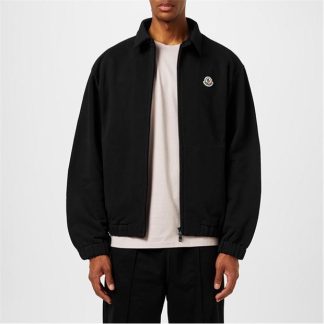 MONCLER Cotton Fleece Overshirt Men Charcoal 998  for sale