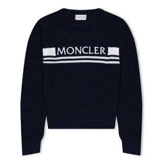 MONCLER Crew Neck Sweater Juniors Kids Navy 772  for sale