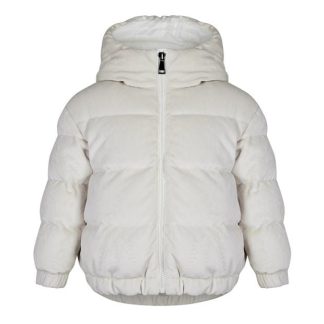 MONCLER Daos Jacket Girls Kids Puffer Jackets - Heavyweight Light Beige 21L for sale