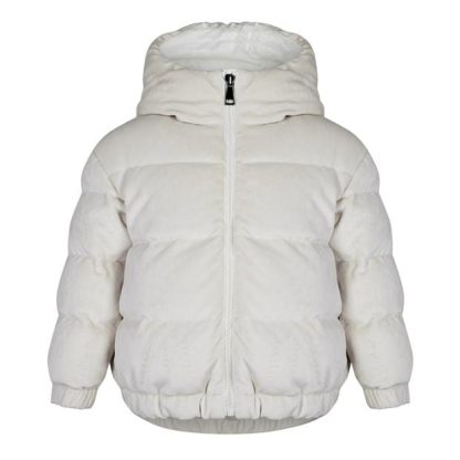 MONCLER Daos Jacket Girls Kids Puffer Jackets - Heavyweight Light Beige 21L for sale