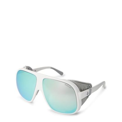 MONCLER Diffractor Sunglasses Unisex White/Smoke 24C  for sale