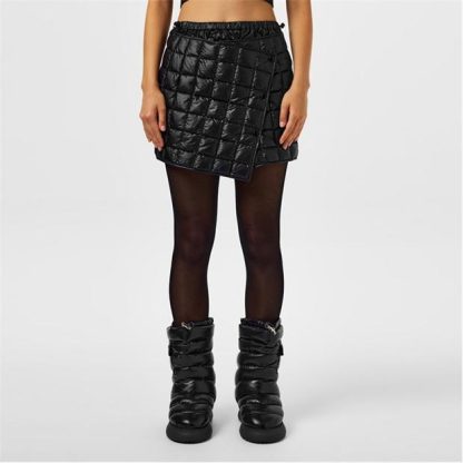 MONCLER Down Padded Quilted Skirt Women Mini Skirts Black 999 for sale