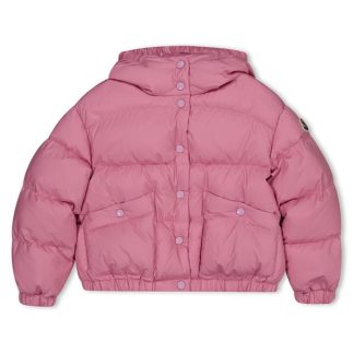 MONCLER Ebre Down Jacket Girls Kids Pale Pink Ppi  for sale