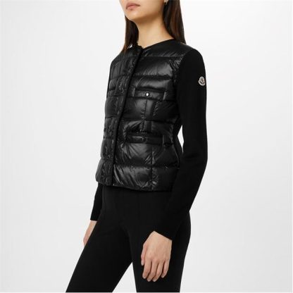 MONCLER Extra Fine Knit Cardigan Women Black 999  for sale