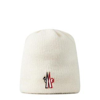 MONCLER GRENOBLE Logo Beanie Women Beanies White 030 for sale