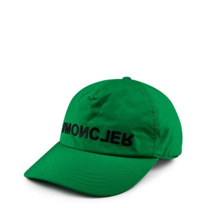 MONCLER GRENOBLE Logo Cap Women Green 846  for sale