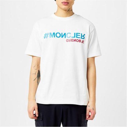 MONCLER GRENOBLE MonclerG #Moncler Sn43 Men Regular Fit T-Shirts White 041 for sale