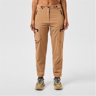 MONCLER GRENOBLE MonclerG Trousers Ld44 Women Closed Hem Poly Tracksuit Bottoms Beige 236 for sale