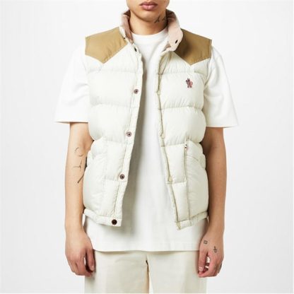 MONCLER GRENOBLE MonclerG Veny Gilet Sn42 Men Light Beige 21F  for sale