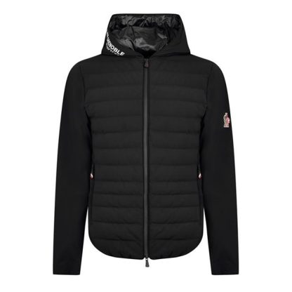 MONCLER GRENOBLE Padded Zip-Up Sweatshirt Men Black 999  for sale