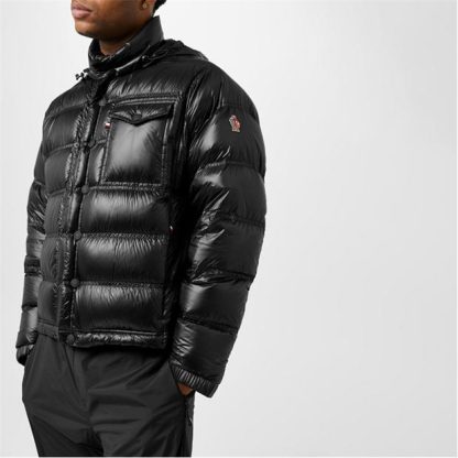 MONCLER GRENOBLE Raffort Short Down Jacket Men Puffer Jackets - Lightweight Black 999 for sale