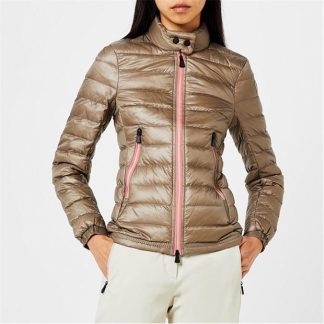 MONCLER GRENOBLE Walibi Short Down Jacket Women Puffer Jackets - Lightweight Gold 22D for sale