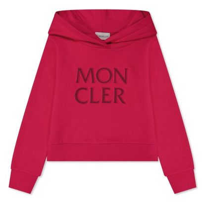 MONCLER Girl'S Logo Hoodie Kids Pink 562  for sale