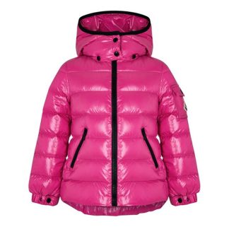 MONCLER Girls Bady Quilted Jacket Kids Puffer Jackets - Heavyweight Dark Pink 544 for sale