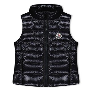 MONCLER Girls Ghany Gilet Kids Puffer Jackets - Heavyweight Black 999 for sale