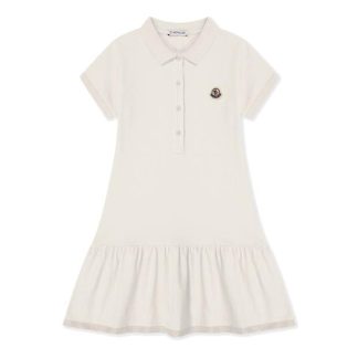 MONCLER Girls Polo Shirt Dress Kids Polo Dresses White 034 for sale