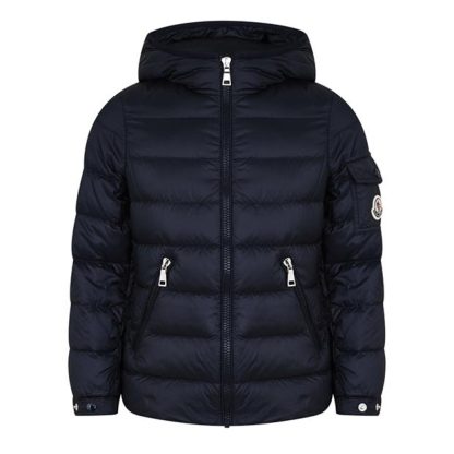 MONCLER Gles Down Jacket Junior Girls Kids Puffer Jackets - Lightweight Navy 778 for sale