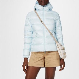 MONCLER Gles Short Down Jacket Women Light Blue 70S  for sale