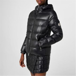 MONCLER Gles Short Down Jacket Women Puffer Jackets - Lightweight Black 999 for sale