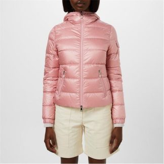 MONCLER Gles Short Down Jacket Women Puffer Jackets - Lightweight Light Pink 500 for sale