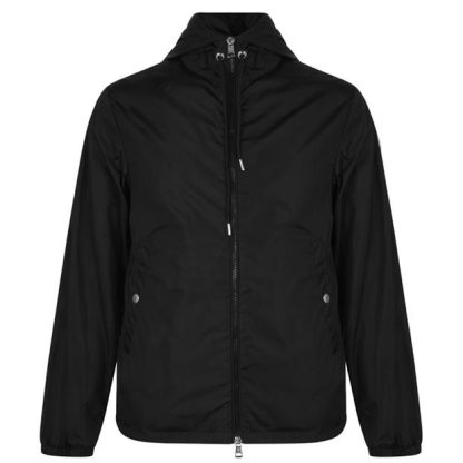 MONCLER Grimpeurs Logo Hooded Jacket Men Bomber Jackets - Midweight Black 999 for sale