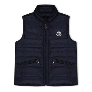 MONCLER Gui Down Gilet Junior Boys Kids Gilets - Lightweight Navy 778 for sale