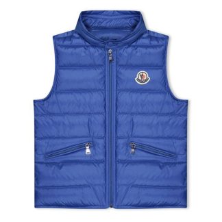 MONCLER Gui Down Gilet Junior Boys Kids Gilets - Lightweight Royal Blue 74O for sale