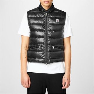 MONCLER Gui Gilet Men Gilets - Lightweight Black 999 for sale