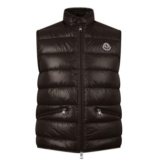 MONCLER Gui Gilet Men Gilets - Lightweight Brown 257 for sale