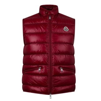 MONCLER Gui Gilet Men Gilets - Lightweight Red 465 for sale