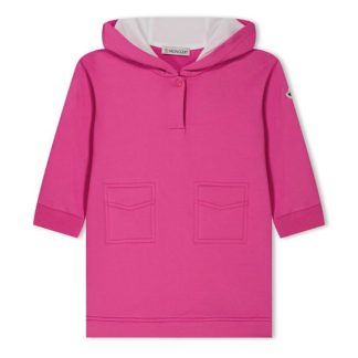 MONCLER Hooded Midi Dress Kids Dark Pink 544  for sale