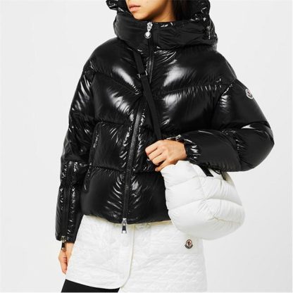 MONCLER Huppe Quilted Hooded Jacket Women Puffer Jackets - Heavyweight Black 99C for sale