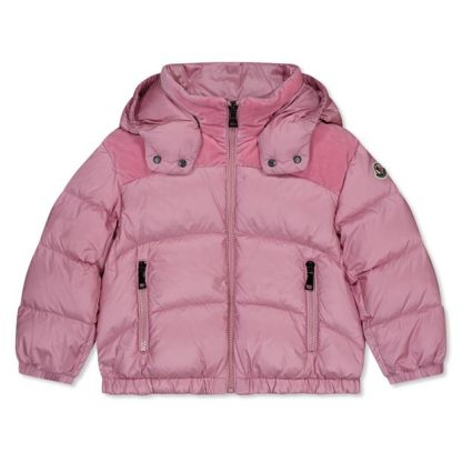 MONCLER Isa Down Jacket Junior Girls Kids Pale Pink 527  for sale