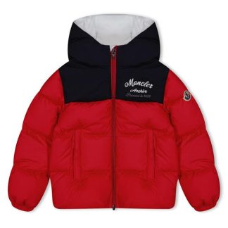 MONCLER Joe Down Jacket Infant Boys Kids Puffer Jackets - Heavyweight Red 455 for sale