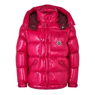 MONCLER Karakorum Short Down Jacket Juniors Kids Puffer Jackets - Heavyweight Pink 541 for sale