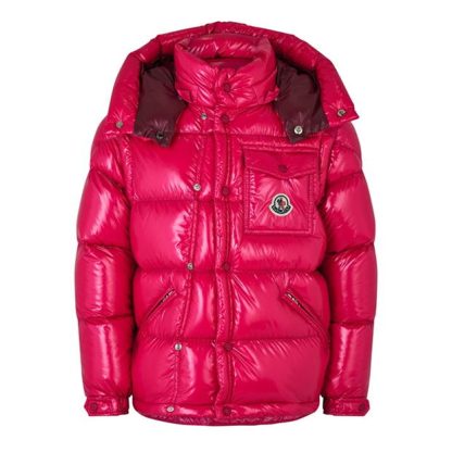 MONCLER Karakorum Short Down Jacket Juniors Kids Puffer Jackets - Heavyweight Pink 541 for sale