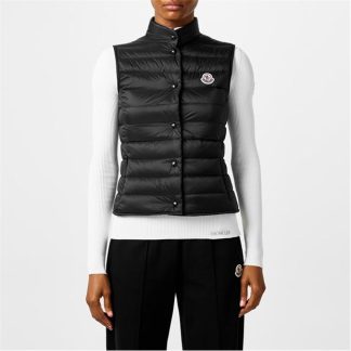 MONCLER Laine Gilet Women Gilets - Lightweight Black 999 for sale