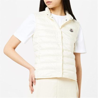 MONCLER Laine Gilet Women Gilets - Lightweight White 034 for sale