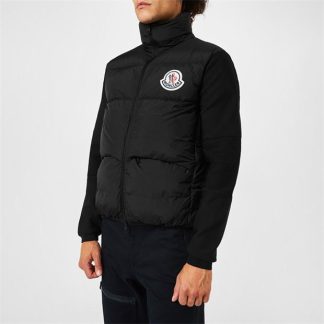 MONCLER Large Logo Hybrid Jacket Men Black 999  for sale