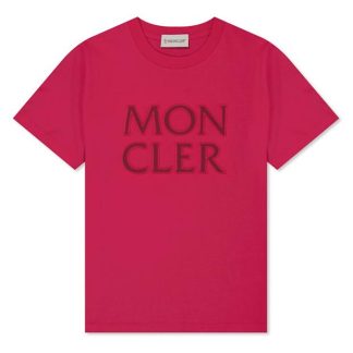 MONCLER Large Logo T Shirt Kids Pink 562  for sale