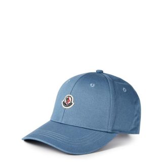 MONCLER Logo Baseball Cap Juniors Kids Baseball Caps Light Blue 78H for sale