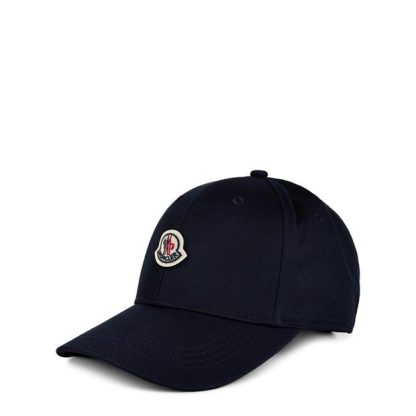 MONCLER Logo Baseball Cap Juniors Kids Baseball Caps Navy 742 for sale