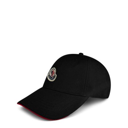 MONCLER Logo-Patch Baseball Cap Men Baseball Caps Black 999 for sale